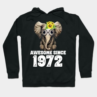 Awesome since 1972 48 Years Old Bday Gift 48th Birthday Hoodie